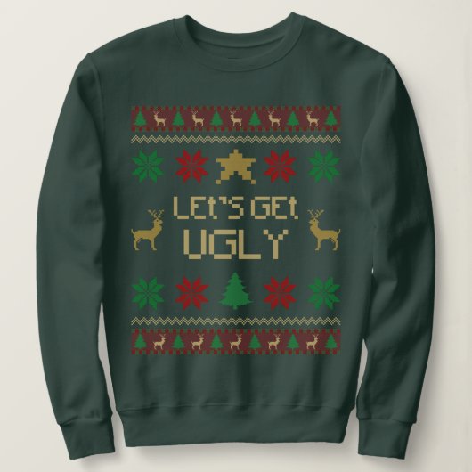 Let’s Get Ugly Christmas Trui (Design voorkant)
