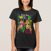 Let s Get Wild Zoo Animals Safari Party Giraffe Wi T-shirt (Voorkant)