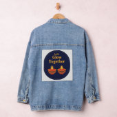 Let’s Glow Together | Minimal Diwali Diya Design ✨ Denim Jacket (Hangar)