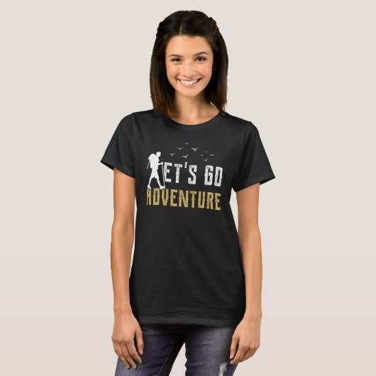 Let`s Go Adventure Hiking T-shirt (Voorkant volledig)