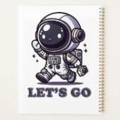Let’s Go – Cute Astronaut Adventure Tee Planner (Achterkant)