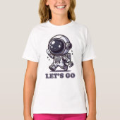 Let’s Go – Cute Astronaut Adventure Tee T-shirt (Voorkant)