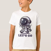 Let’s Go – Cute Astronaut Adventure Tee T-shirt (Voorkant)