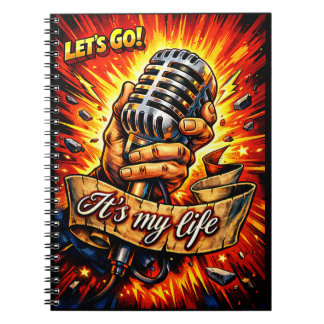 Let’s Go! Rock & Music Inspired Comic Book Artwork Notitieboek