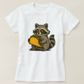 Let’s Go Taco Raccoon, Summer Fun Ladies T-shirt (Design voorkant)