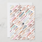 "Let s Gobble Gobble" Modern Boho Thanksgiving Kaart (Achterkant)