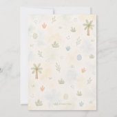 Let’s Have A Dino-Mite Time Invitation Editable Kaart (Achterkant)