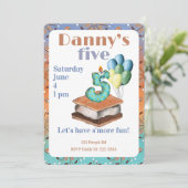 Let’s have s’more fun 5th Birthday Invitation Kaart (Staand voorkant)