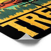 Let’s Hit Some Trees Funny Disc Golf Player  Poster (Hoek)