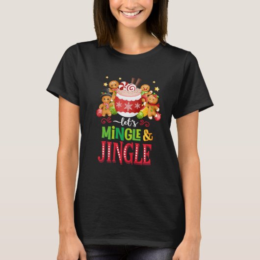 Let’s Mingle & Jingle Christmas T-shirt (Voorkant)