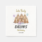 Let’s Party Groundhog 5th Birthday – Fun Kids  Servet (Voorkant)