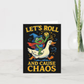 Let’s Roll And Cause Chaos Frog Wizard Goose Rpg A Kaart (Voorkant)