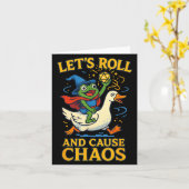 Let’s Roll And Cause Chaos Frog Wizard Goose Rpg A Kaart (Gele Bloem)