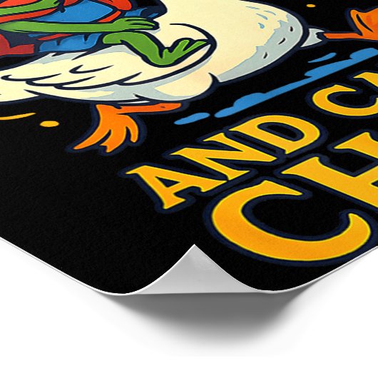 Let’s Roll And Cause Chaos Frog Wizard Goose Rpg A Poster (Hoek)