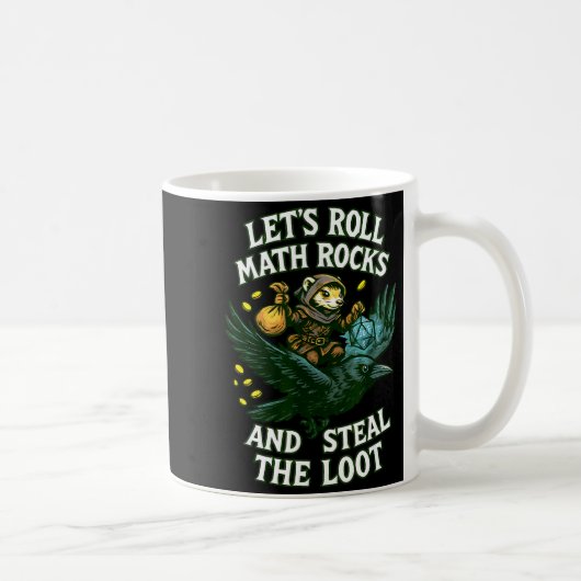Let’s Roll Math Rocks And Steal The Loot Rogue Cro Koffiemok (Rechts)