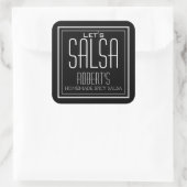 'Let s Salsa' persoonlijke Homemade Salsa Label (Tas)