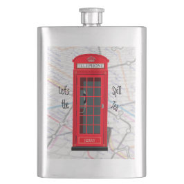 Let’s Spill the Tea – London Tube Map Red Phone Flacon