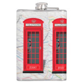 Let’s Spill the Tea – London Tube Map Red Phone Heupfles (Achterkant)