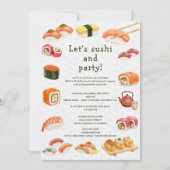 Let’s sushi and party! kaart (Voorkant)