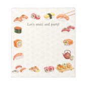 Let’s sushi and party!  notitieblok (Voorkant)