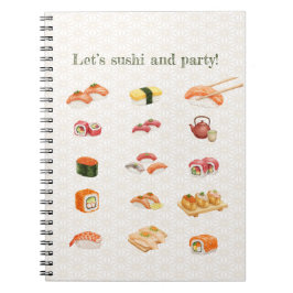Let’s sushi and party!  notitieboek