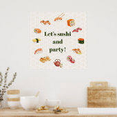Let’s sushi and party!  poster (Keuken)