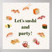 Let’s sushi and party!  poster (Voorkant)