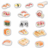Let’s sushi and party! sticker (Voorkant)