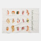 Let’s sushi and party!  theedoek (Horizontaal)