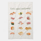 Let’s sushi and party!  theedoek (Verticaal)