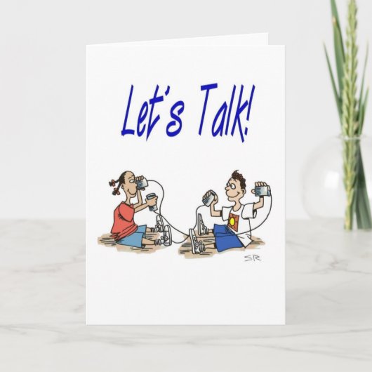 Let’s Talk greeting card Kaart (Voorkant)