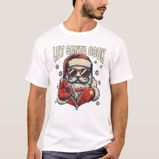 Let Santa Cook Six Seven Meme Cool Christmas T-shirt