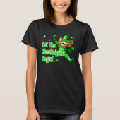 Let Shenanigans Begin Dancing Leprechaun Cat St Pa T-shirt (Voorkant)