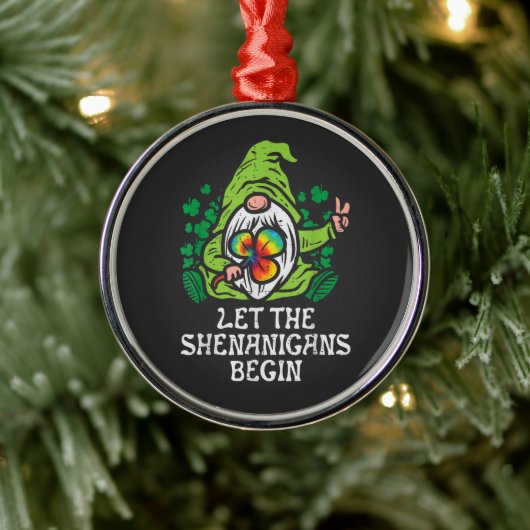 Let Shenanigans Begin Metalen Ornament (Boom)