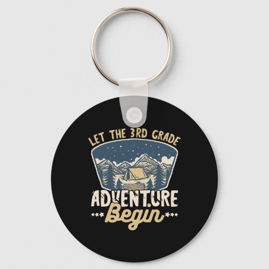 Let The 3rd Grade Adventure Begin Teacher Back to Sleutelhanger (Voorkant)