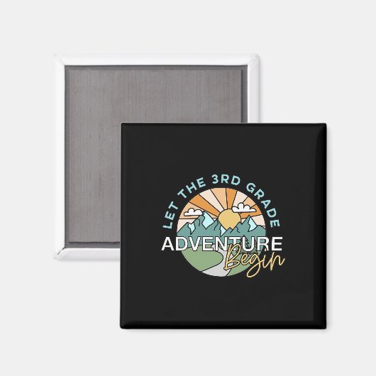 Let The 3rd Grade Adventure Begin Teacher Ck To Sc Magneet (Voorkant / Achterkant)