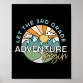 Let The 3rd Grade Adventure Begin Teacher Ck To Sc Poster (Voorkant)