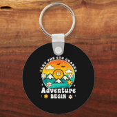 Let The 6th Grade Adventure Begin Retro First Day  Sleutelhanger (Voorkant)