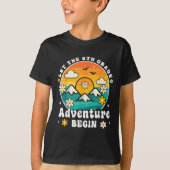 Let The 6th Grade Adventure Begin Retro First Day  T-shirt (Voorkant)