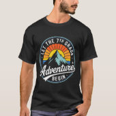 Let The 7th Grade Adventure Begin Back To School S T-shirt (Voorkant)