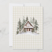  Let The Adventure Begin Arch Gingham Baby Shower Kaart (Achterkant)