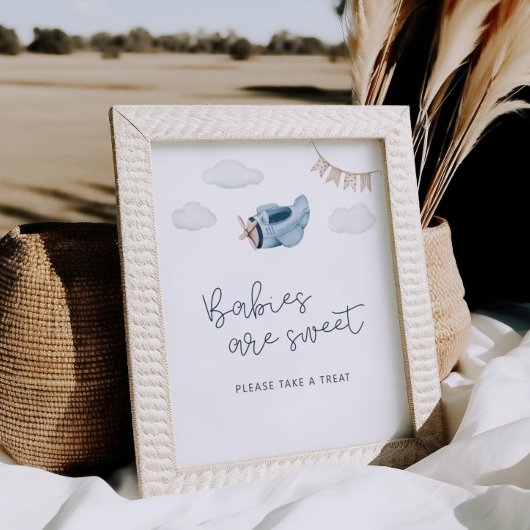 Let The Adventure Begin Baby Shower Dessert Poster