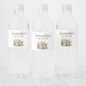 Let the Adventure Begin Baby Shower Waterfles Etiket (Flessen)