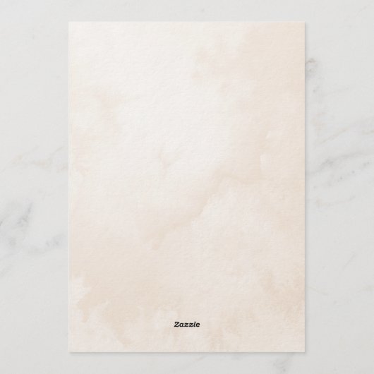 Let The Adventure Begin Pine Tree Bridal Shower Kaart (Achterkant)