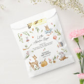 Let the Adventure Begin' Woodland Baby shower Bedankzakje (Gezegeld)