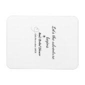 Let the Adventure Begint vrijgezellenfeest Naam to Magneet (Horizontaal)