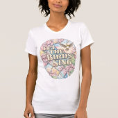 Let the Birds Sing — Spring Kaleidoscope Poetry T-shirt (Voorkant)