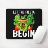Let the fiesta begin funny cinco de mayo mexican L Muismat (Met muis)