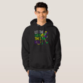 Let The Good Time Roll Bead  Mardi Gras Carnivall  Hoodie (Voorkant volledig)