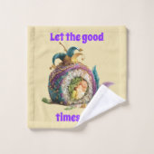Let The Good Times Roll Mardi Gras Bad Handdoek (Wasdoekje)